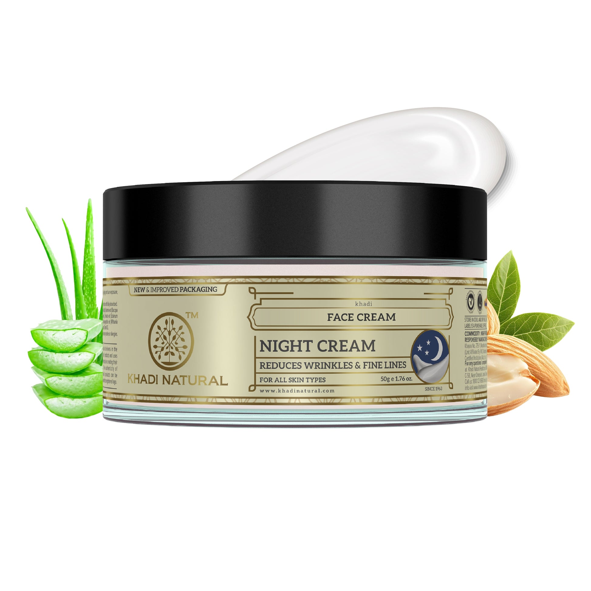 Khadi Natural Herbal Night Cream - 50gm
