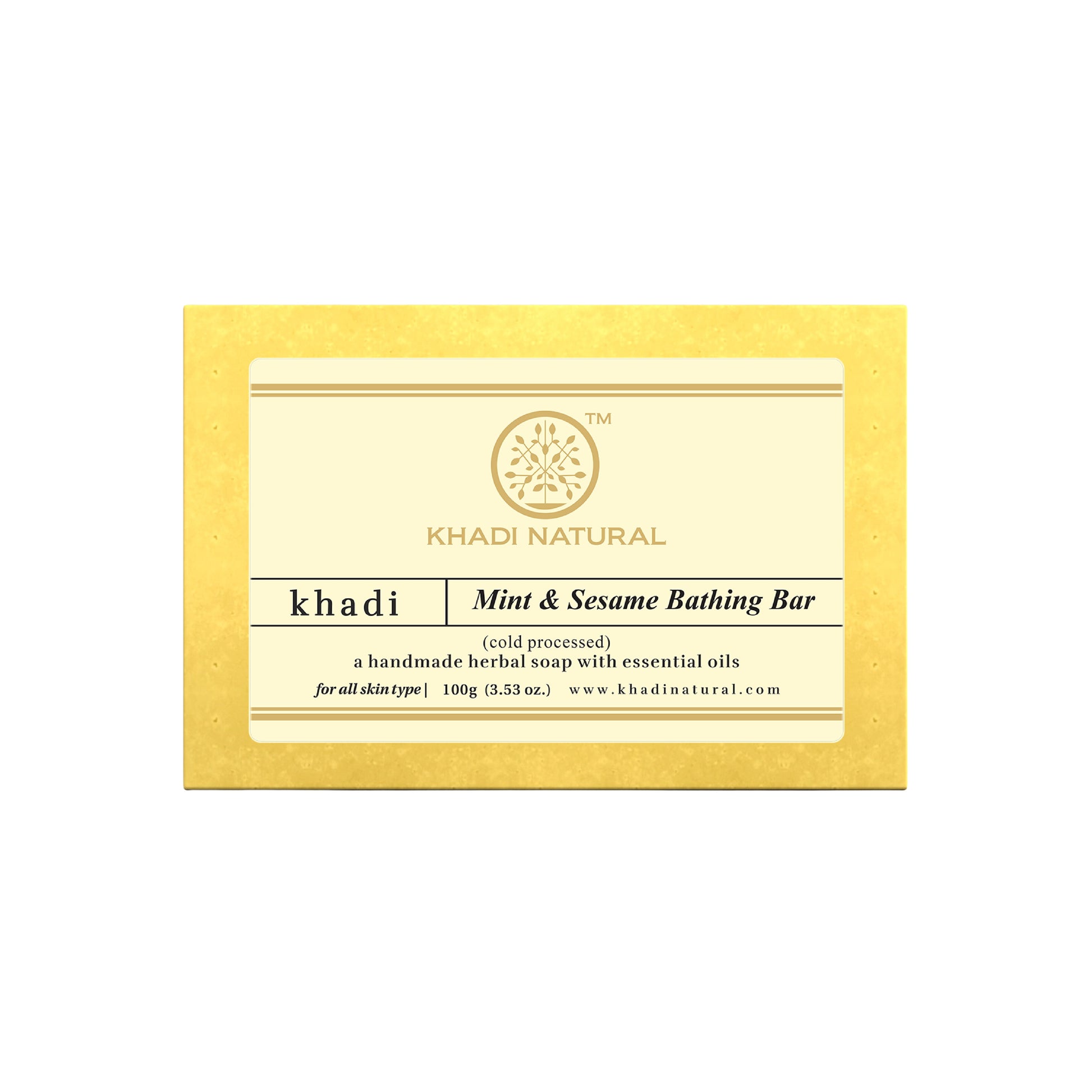 Khadi Natural Mint & Sesame Seeds Soap - 100gm