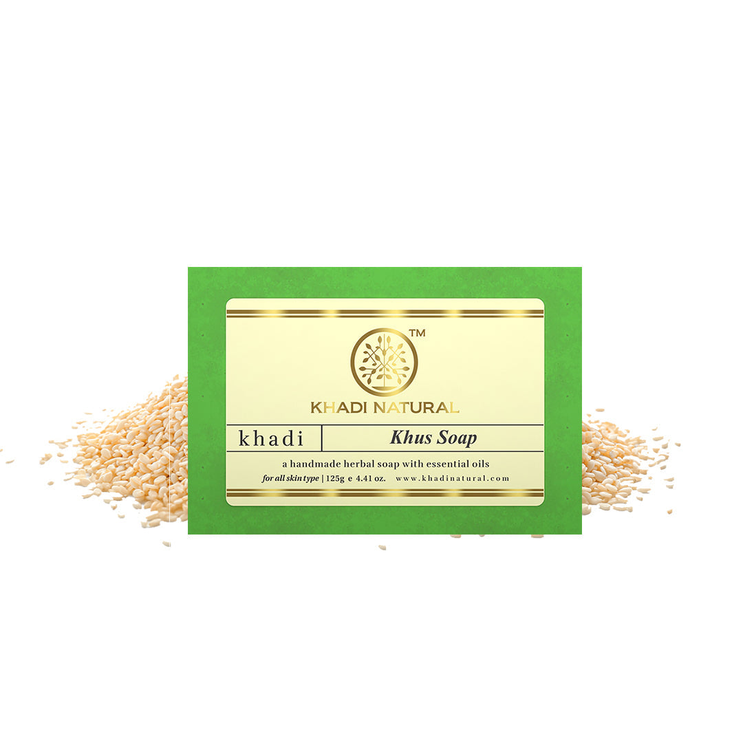 Khadi Natural Herbal Khus Soap - 125gm