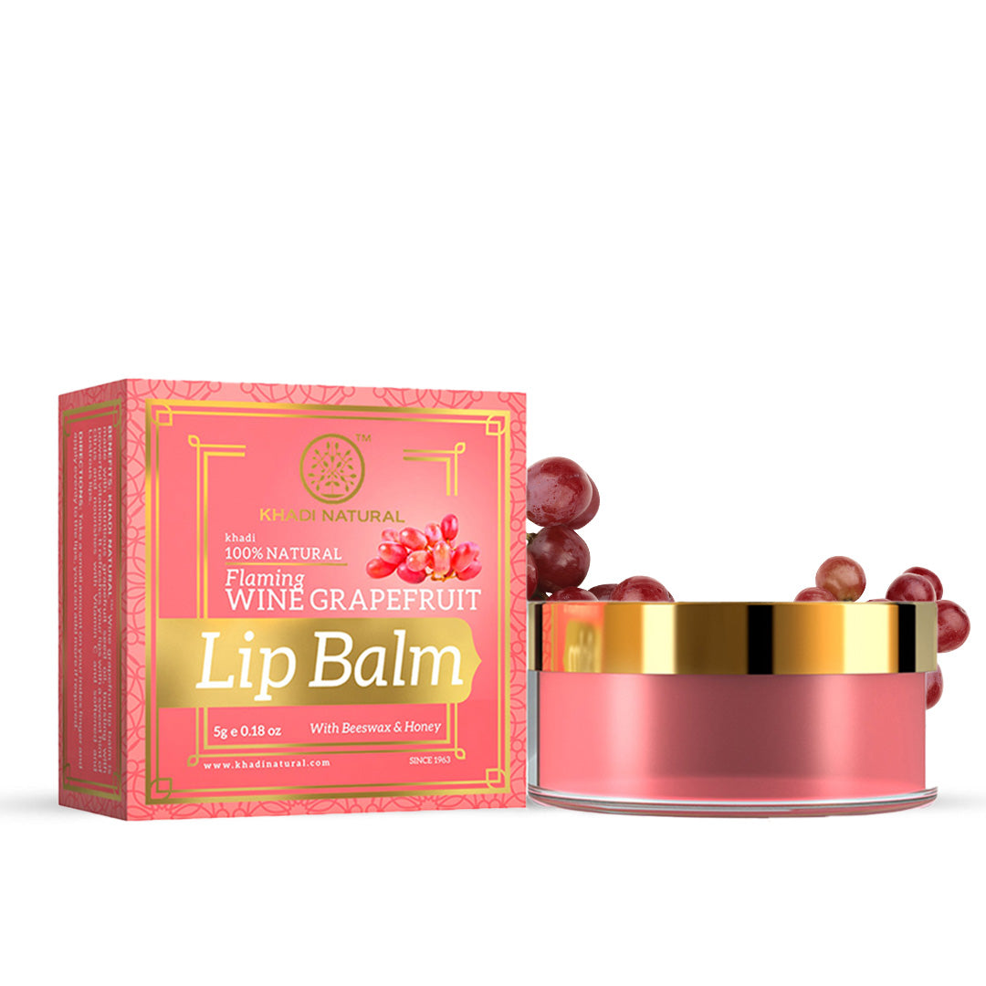 Khadi Natural Wine Grapefruit Lip Balm - 5gm