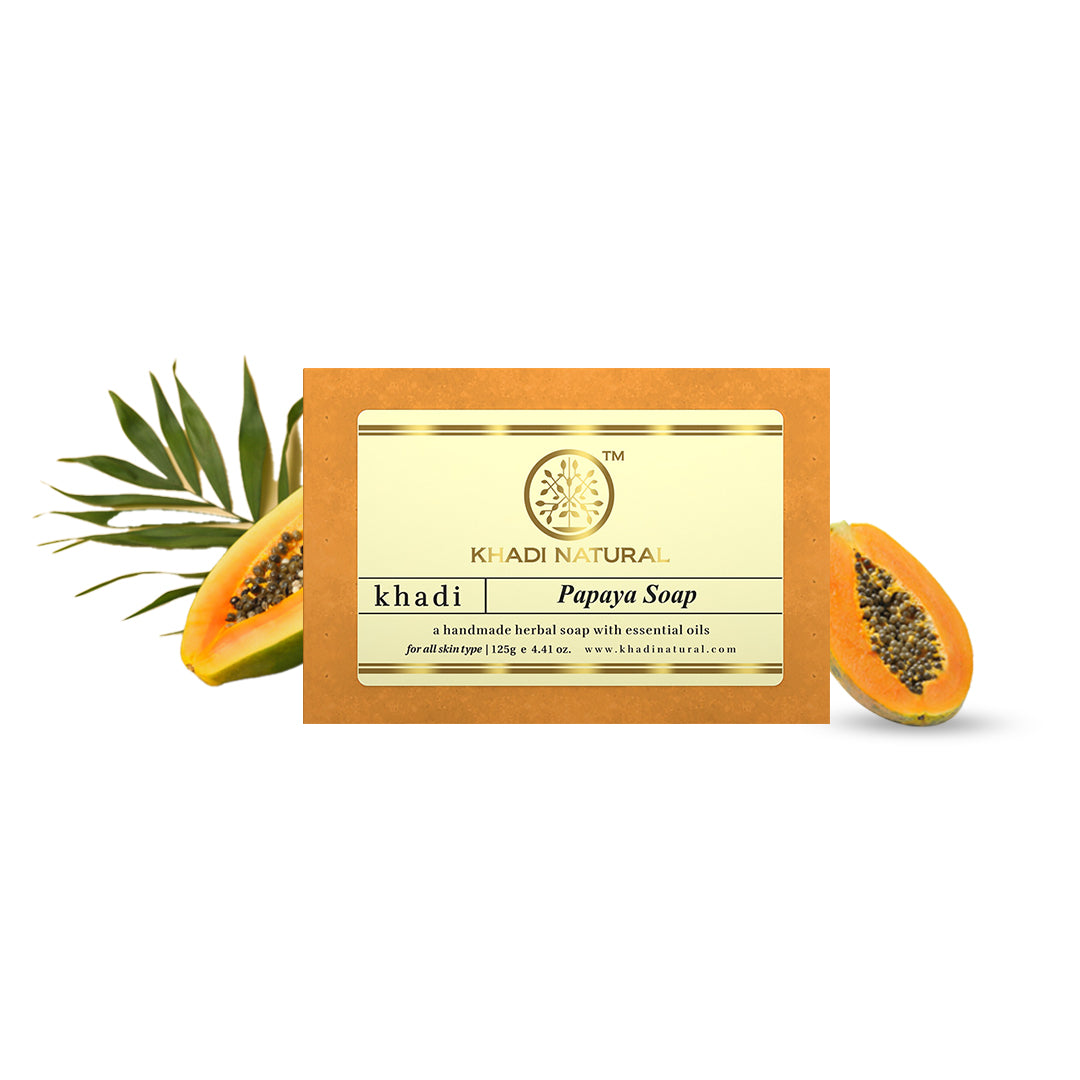 Khadi Natural Papaya Soap 125gm