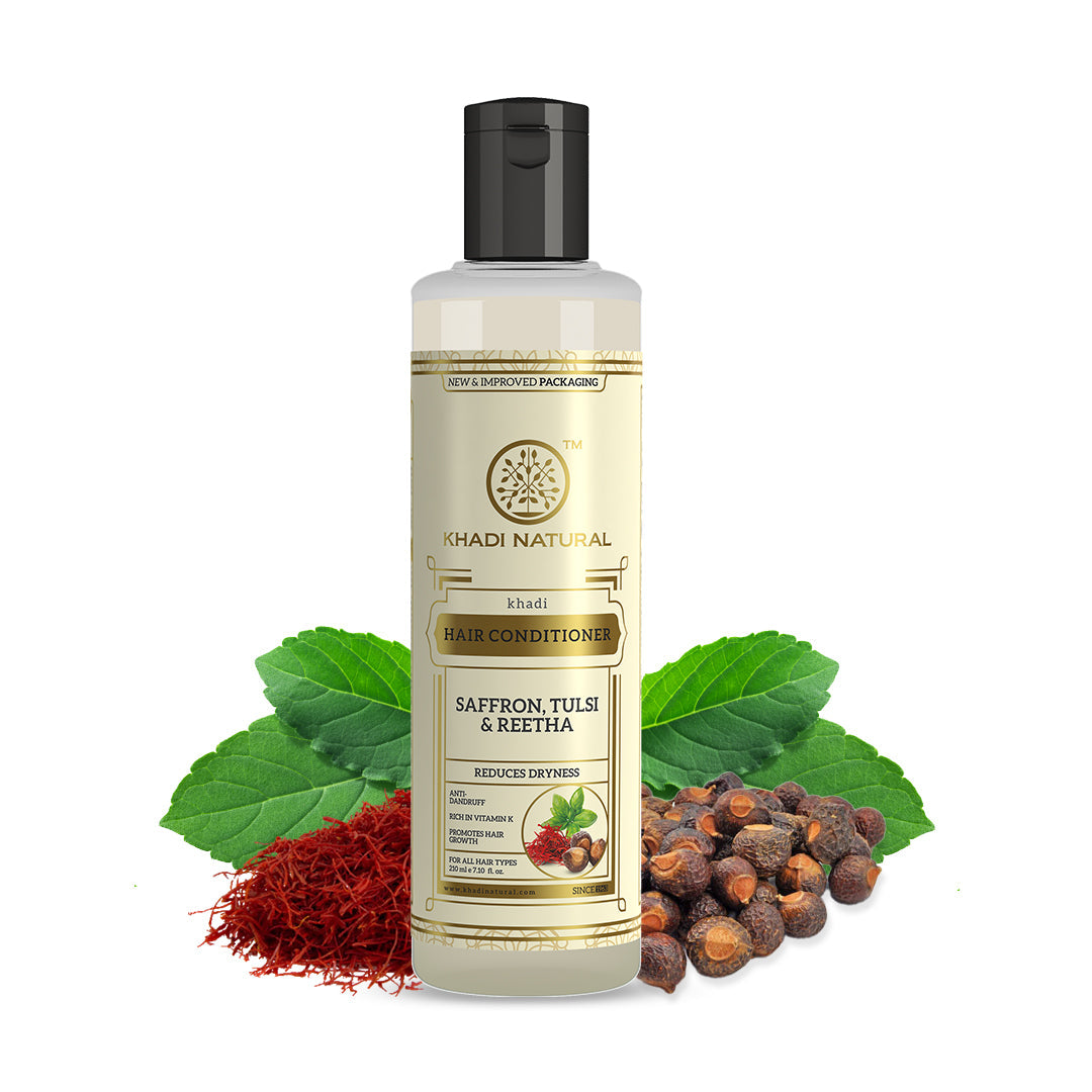 Khadi Natural Saffron Tulsi & Reetha Hair Conditioner - 210ml