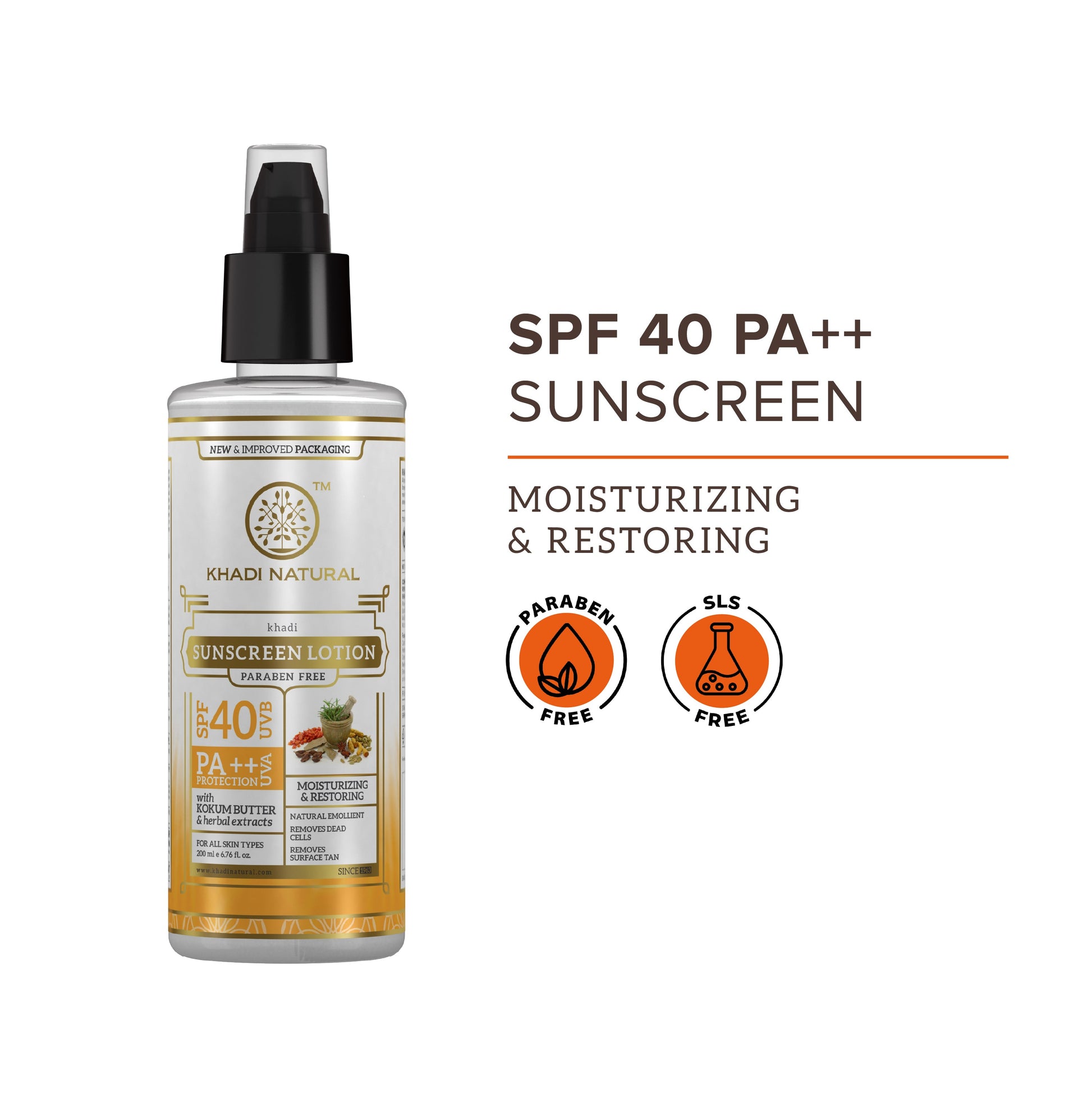 Khadi Natural Sunscreen Moisturising Lotion - SPF 40 - 100ml