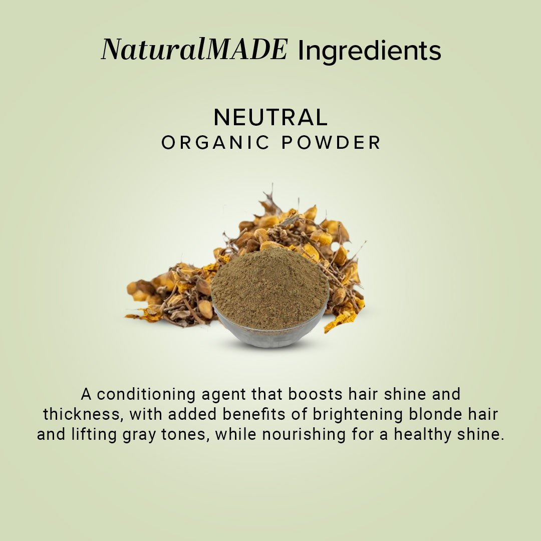 Khadi Natural Organic Neutral Powder For Hair Care - 100% Natural - 100gm