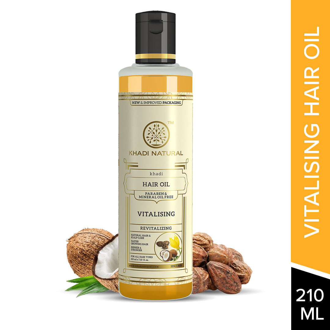 Khadi Natural Vitalising Hair Oil Paraben Mineral Free - 210ml