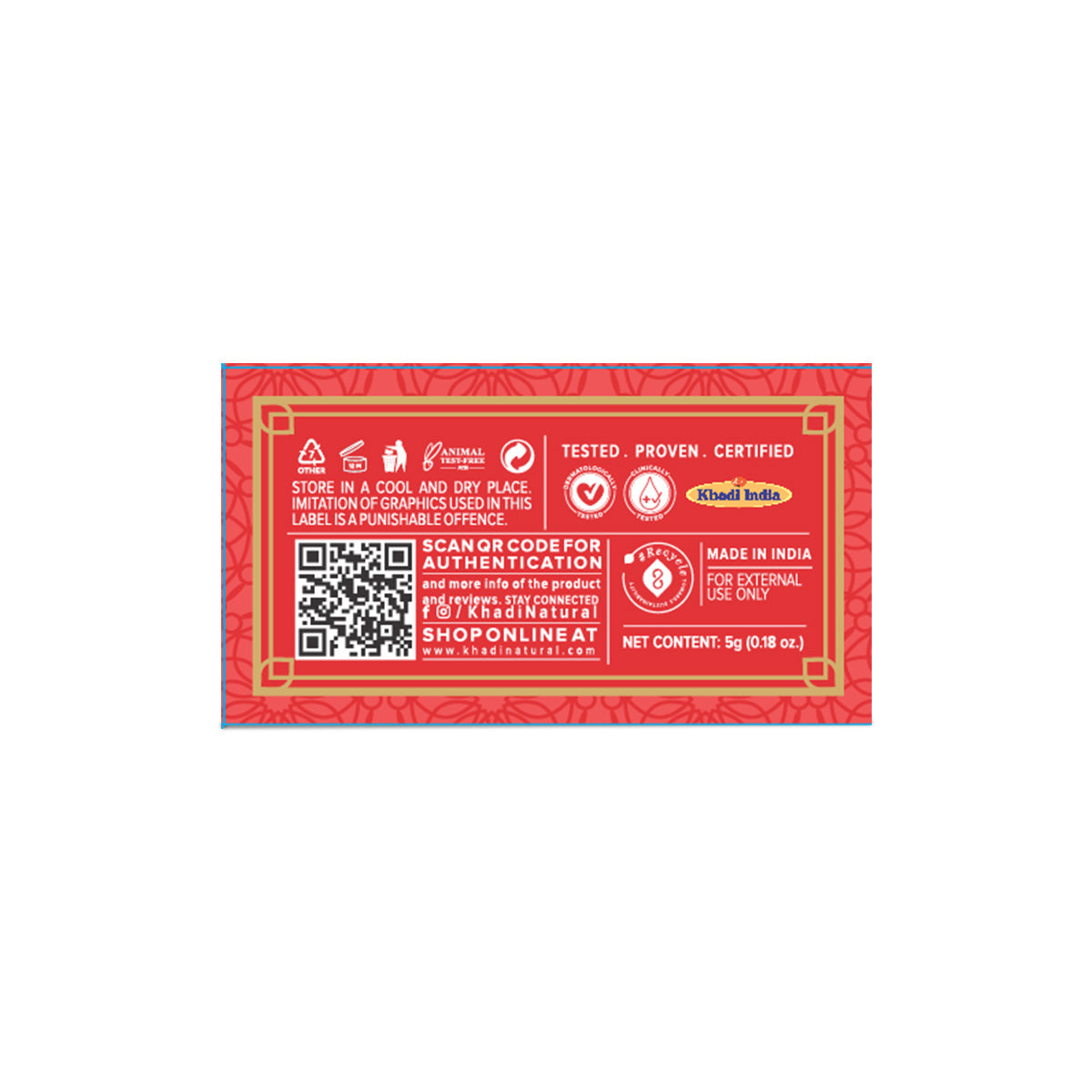 Khadi Natural Watermelon Lip Balm - With Beeswax & Honey Combo Pack Of 3 - 5g Each