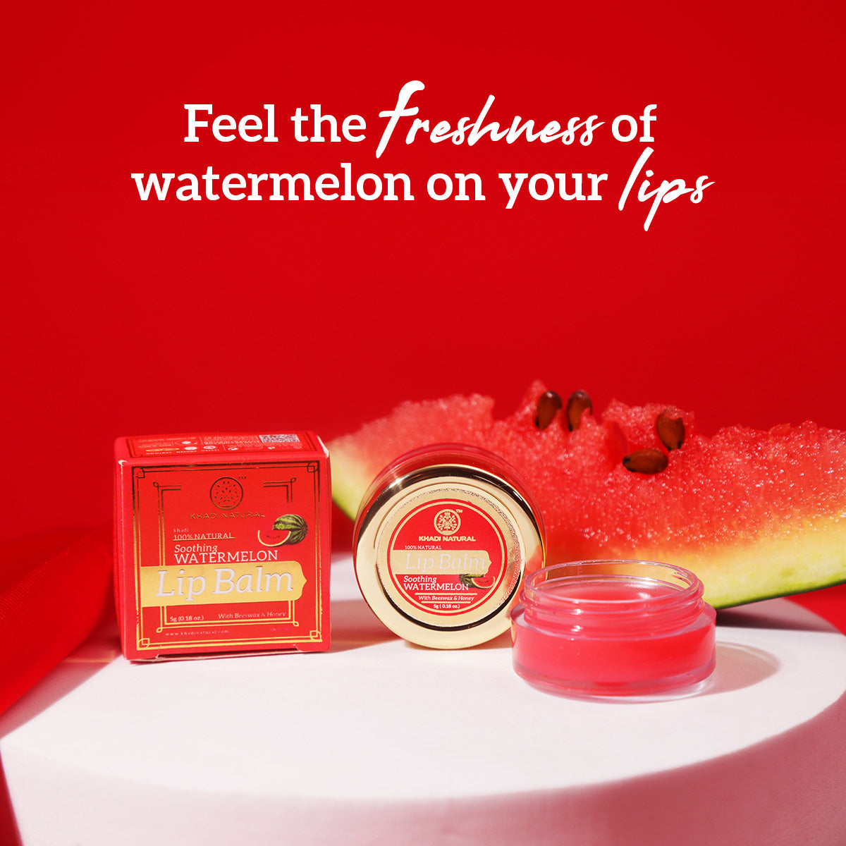 Khadi Natural Watermelon Lip Balm - 5gm
