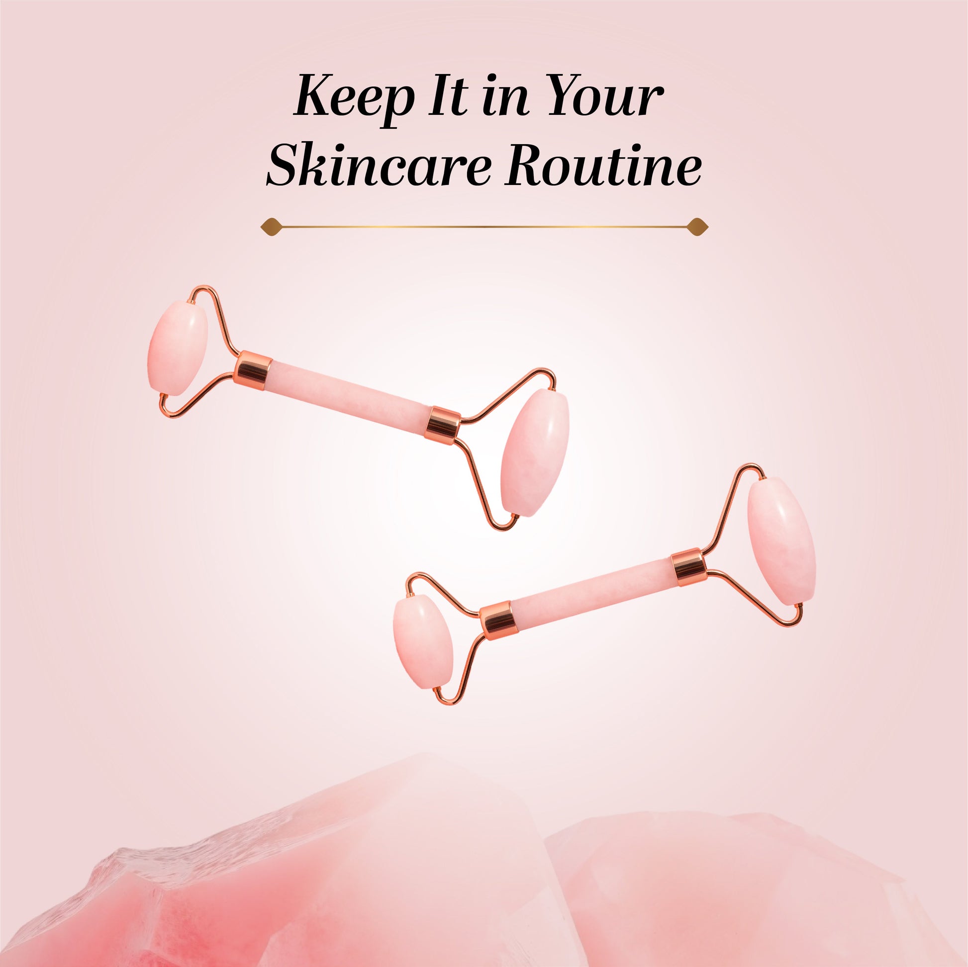 Khadi Natural Rose Quartz Facial Roller
