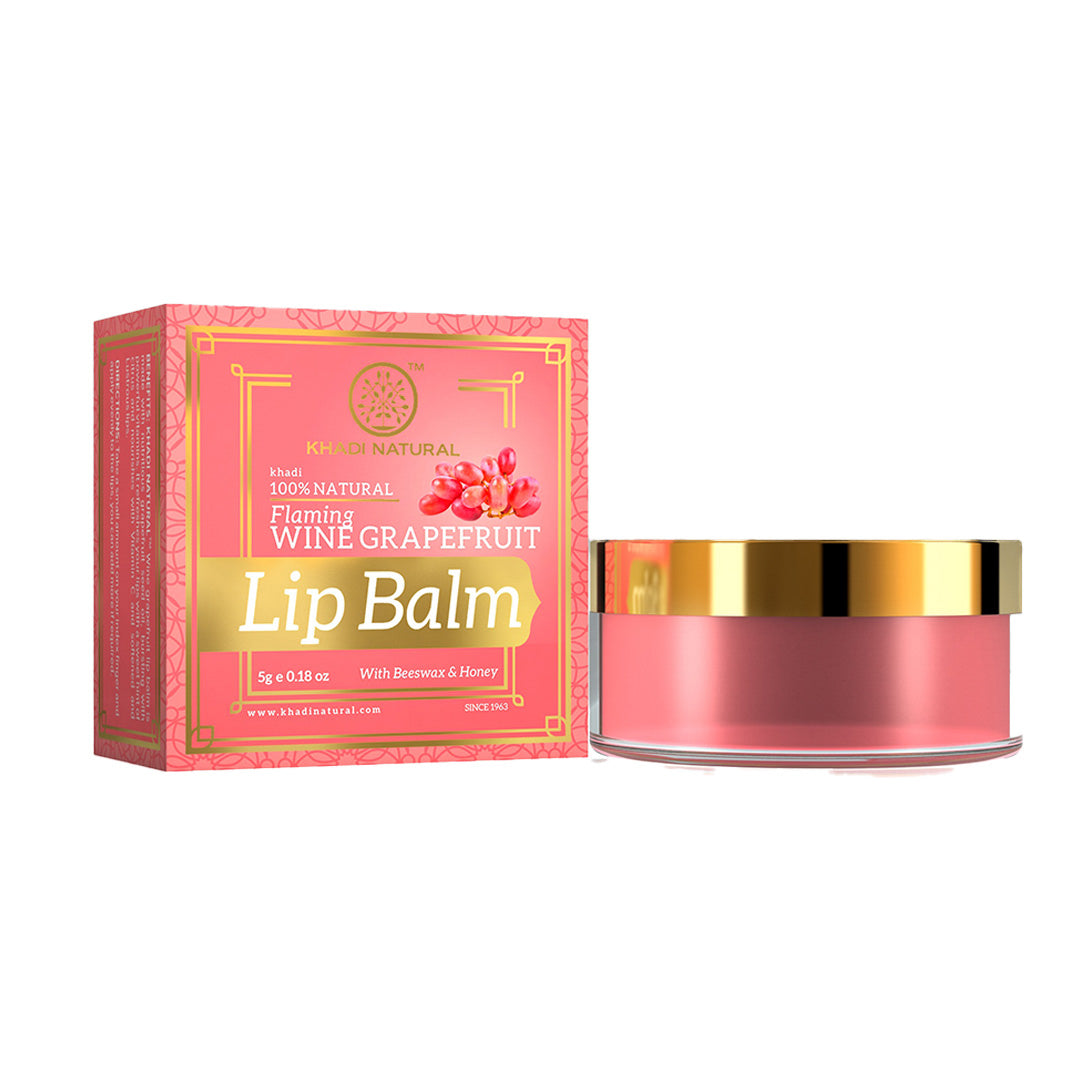 Khadi Natural Wine Grapefruit Lip Balm - 5gm