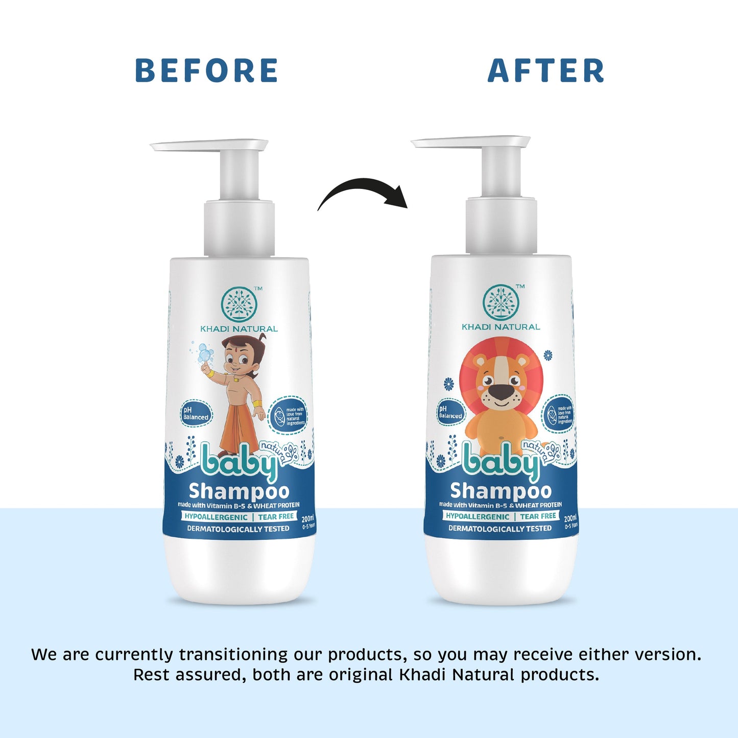 Khadi Natural Baby Hair Cleanser Made With Vitamin B-5 and Wheat Protein, Mild Baby Shampoo - 200ml
