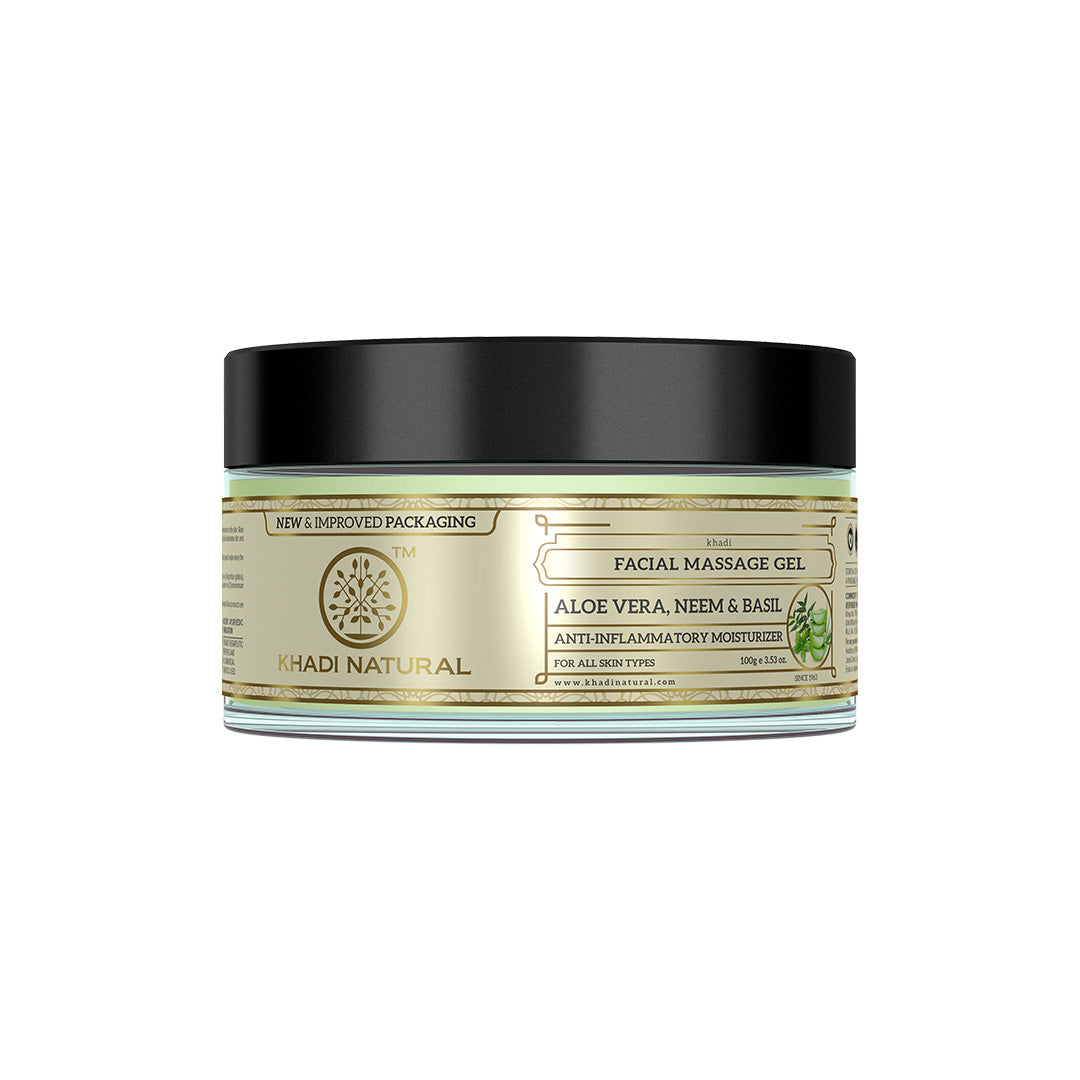 Khadi Natural Alovera Neem & Basil Face Massage Gel - 100gm