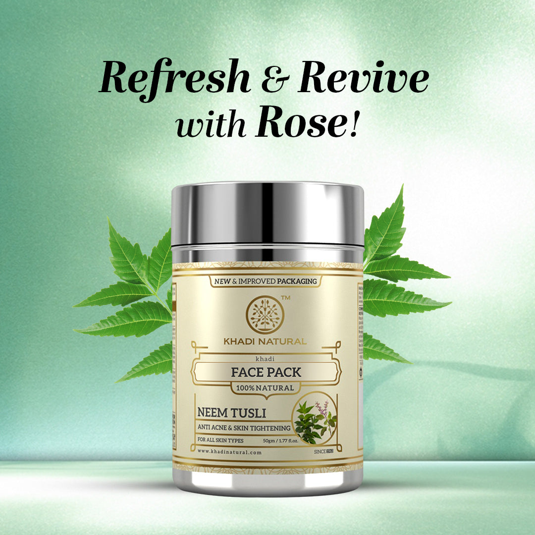 Khadi Natural Neem Tulsi Face Pack - 50gm