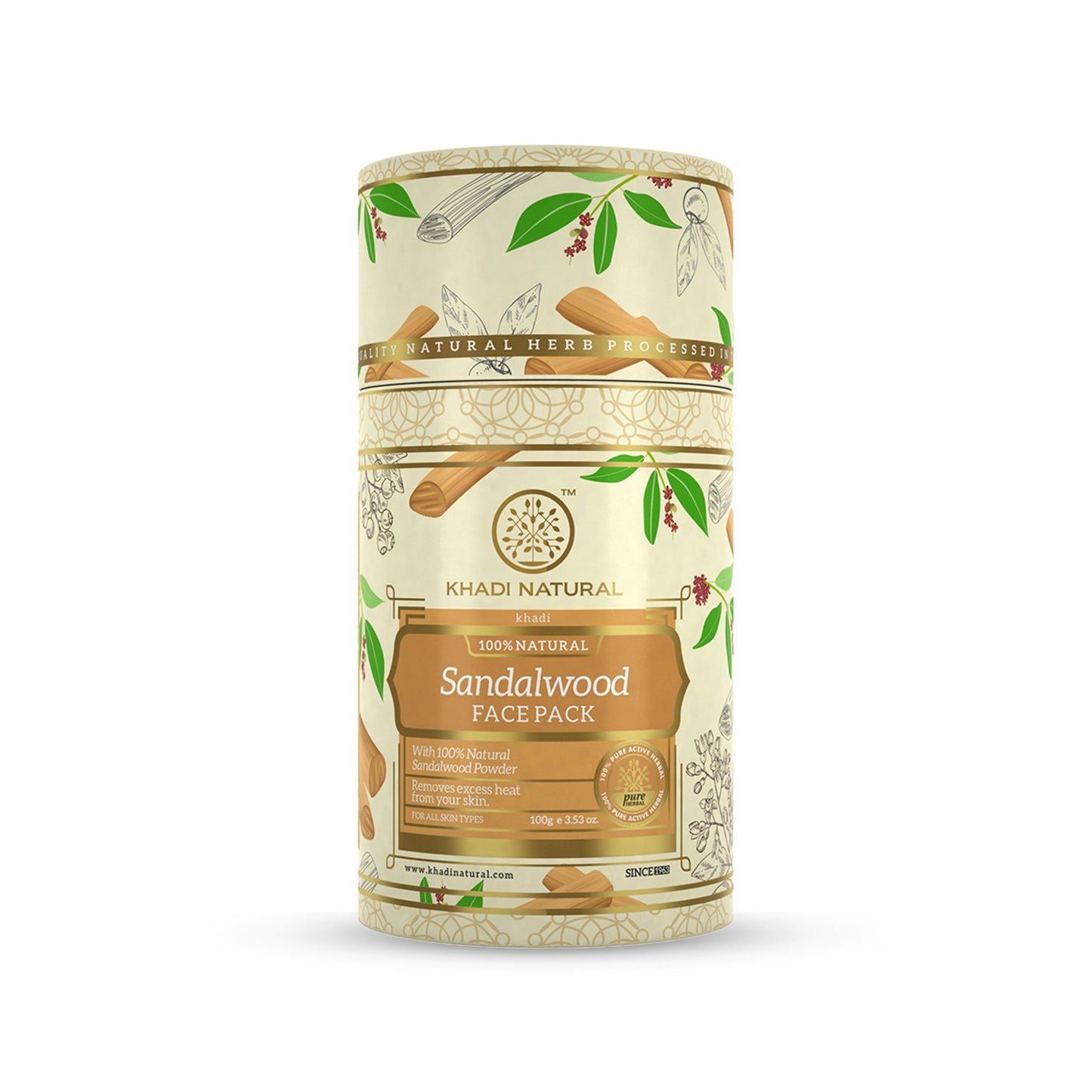 Khadi Natural Sandalwood Face Pack - 100gm