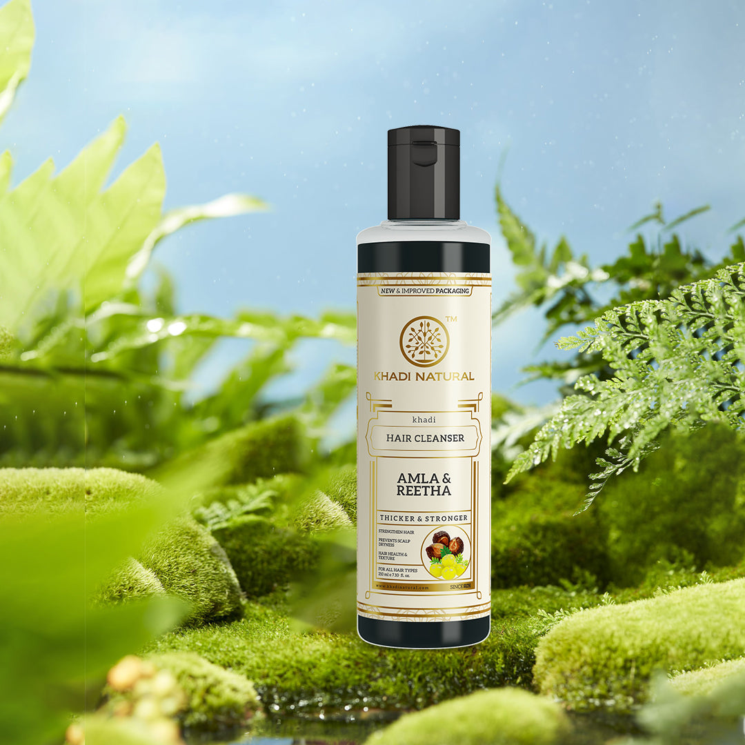 Khadi Natural Herbal Amla & Reetha Hair Cleanser - 210ml