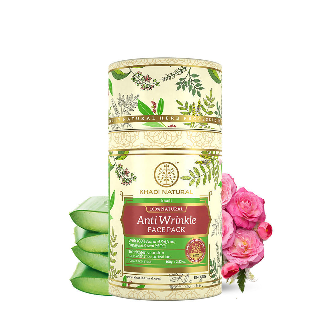 Khadi Natural Anti Wrinkle Face Pack - 100gm