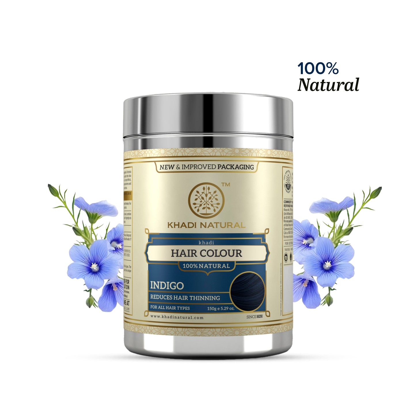 Khadi Natural Indigo Hair Color - 150gm
