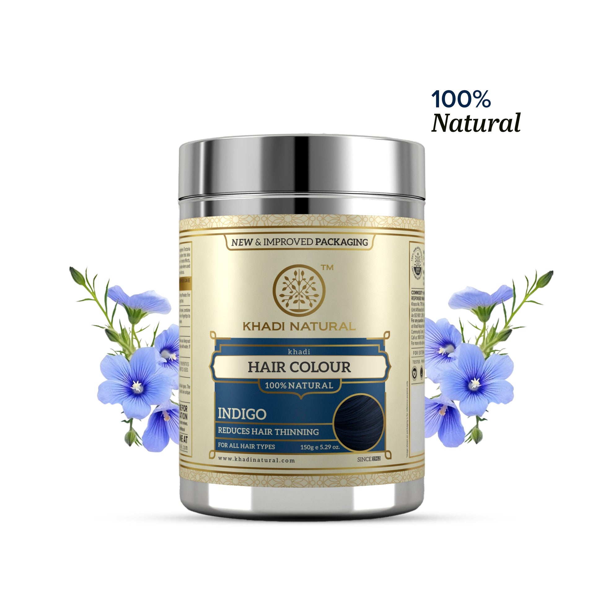 Khadi Natural Indigo Hair Color - 150gm