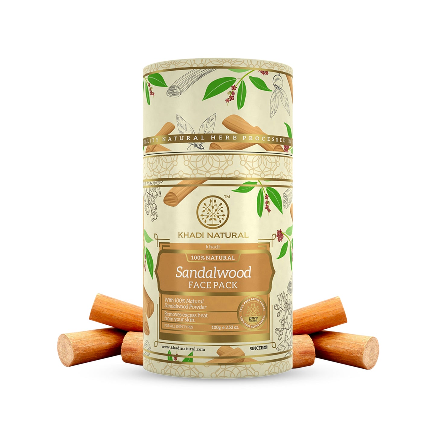Khadi Natural Sandalwood Face Pack - 100gm