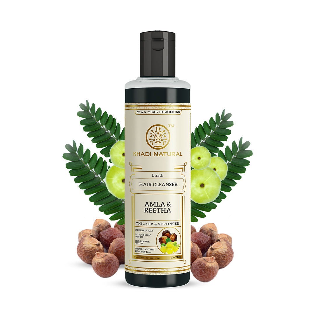 Khadi Natural Herbal Amla & Reetha Hair Cleanser - 210ml