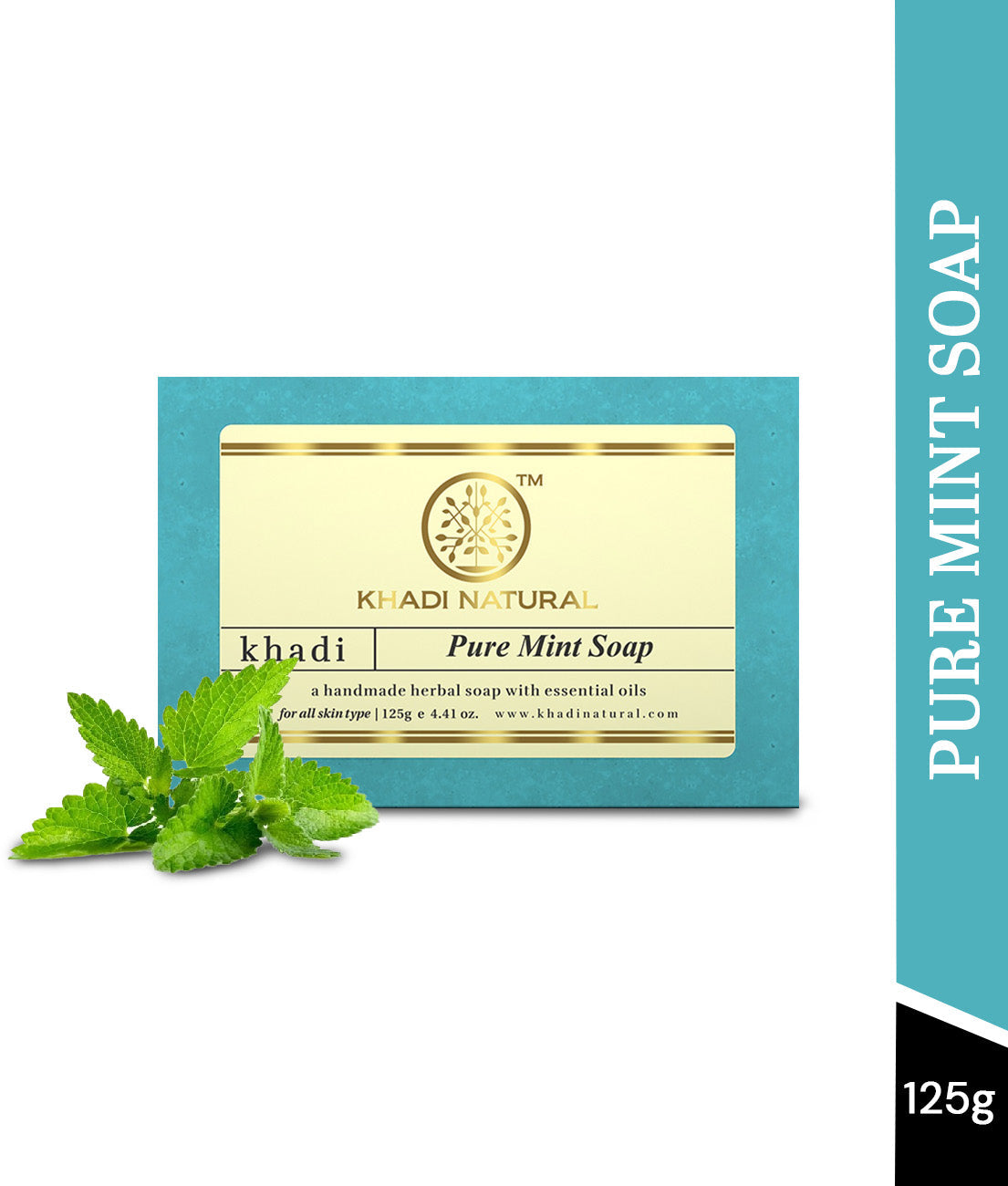 Khadi Natural Pure Mint Soap 125gm