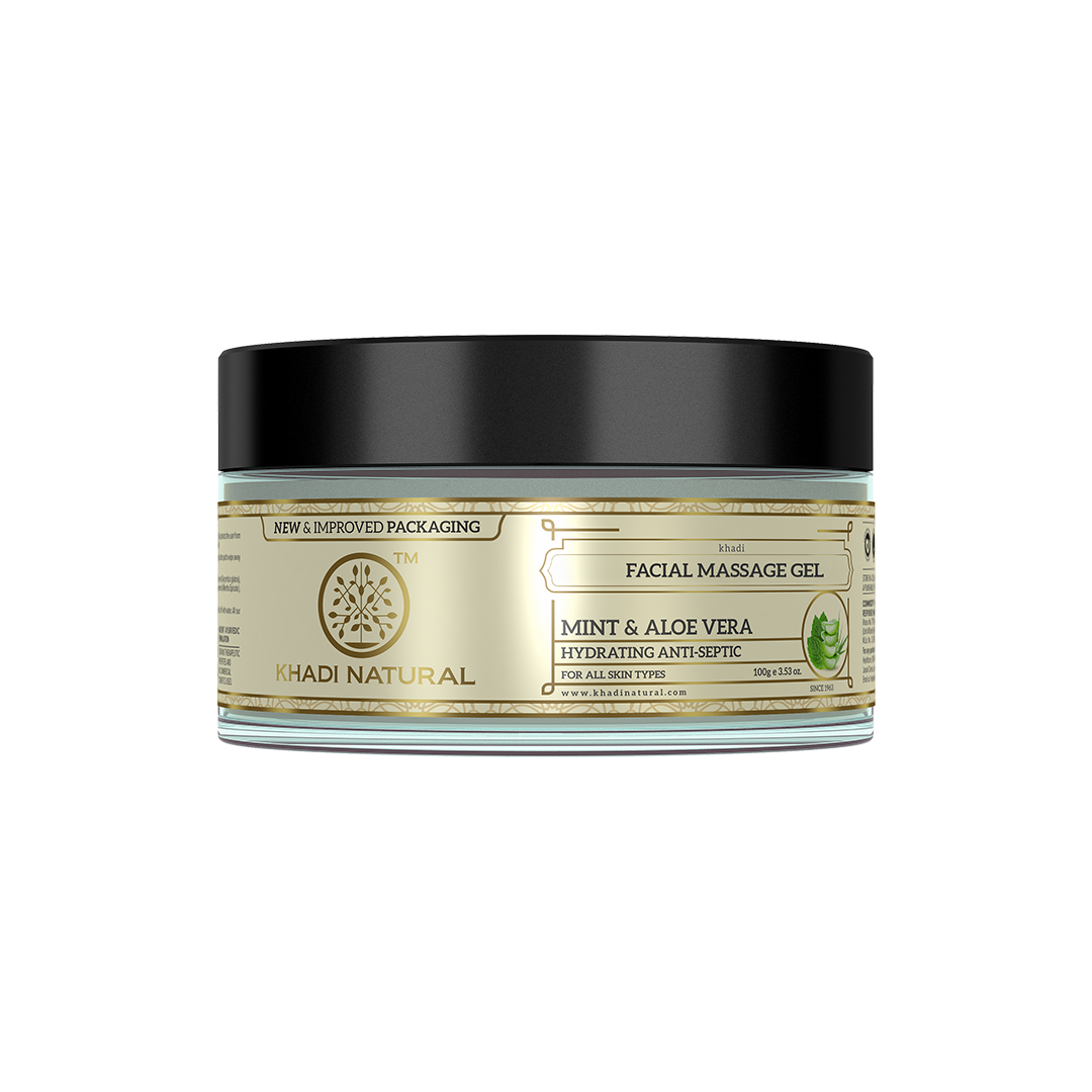 Khadi Natural Mint & Aloevera Face Massage Gel - 100gm Sale