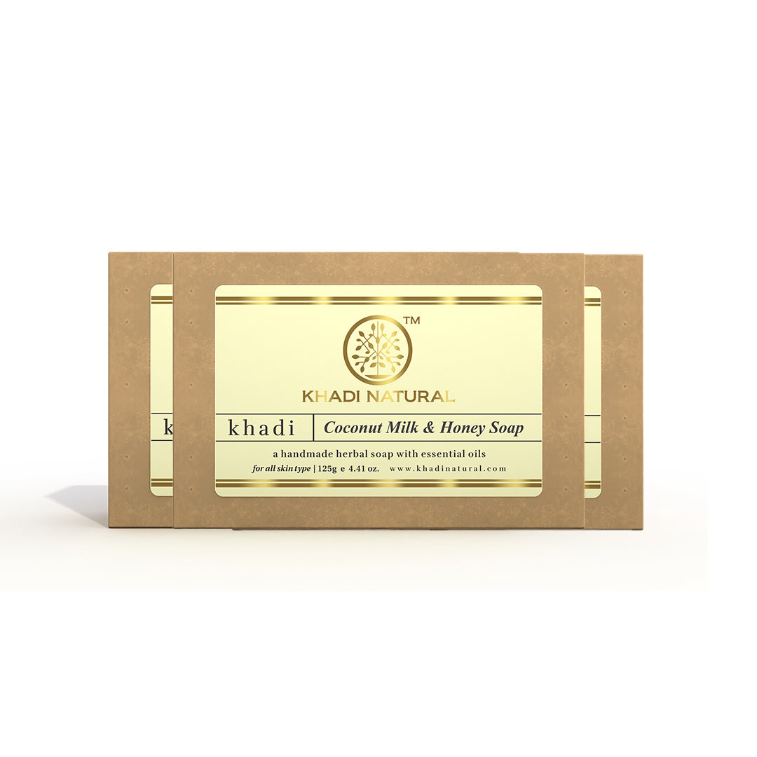 Khadi Natural Coconut Milk & Honey Soap 125gm