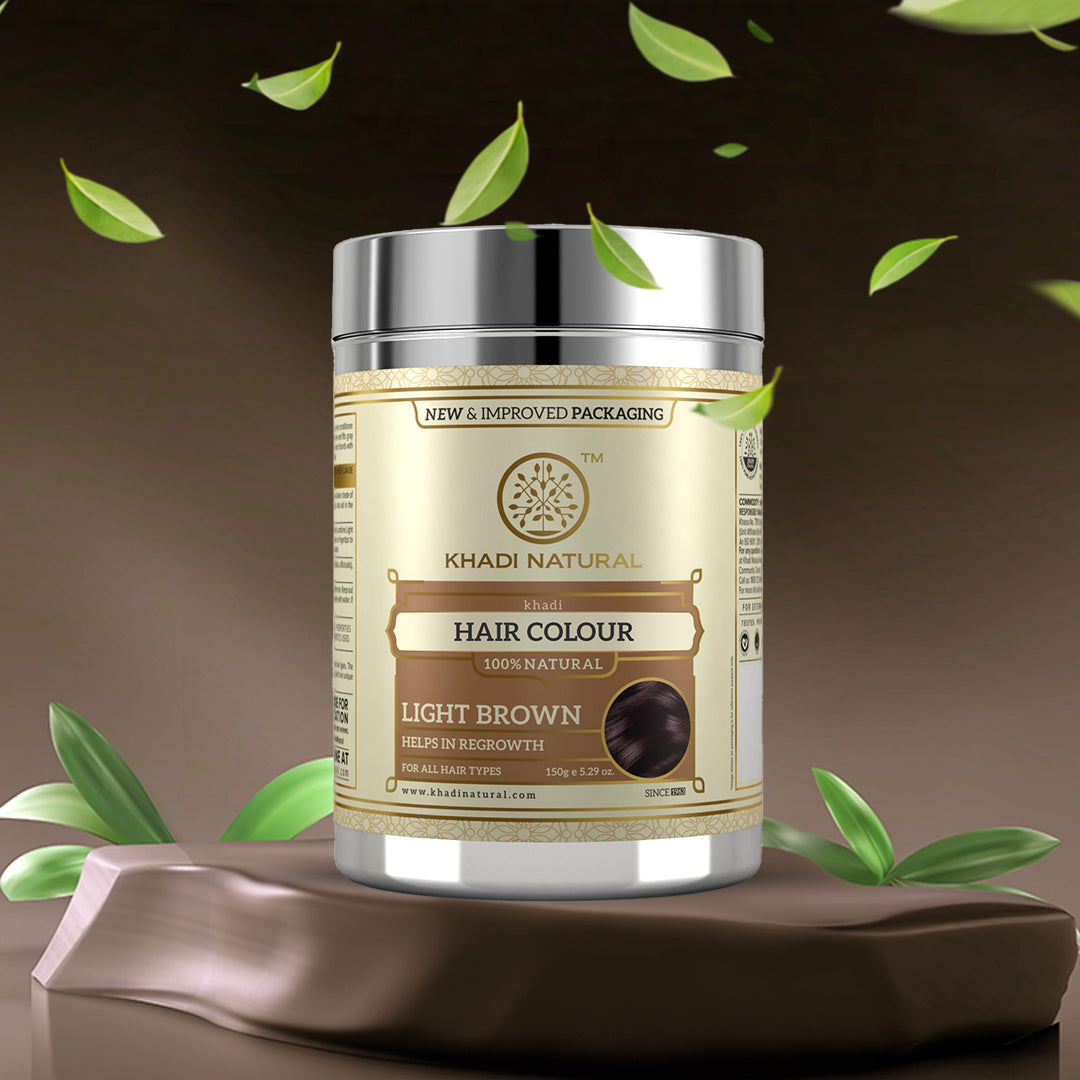 Khadi Natural Herbal Hair Colour Light Brown - 150gm