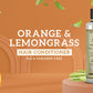 Khadi Natural Herbal Orange Lemongrass Hair Conditioner- SLS & Paraben Free - 210ml