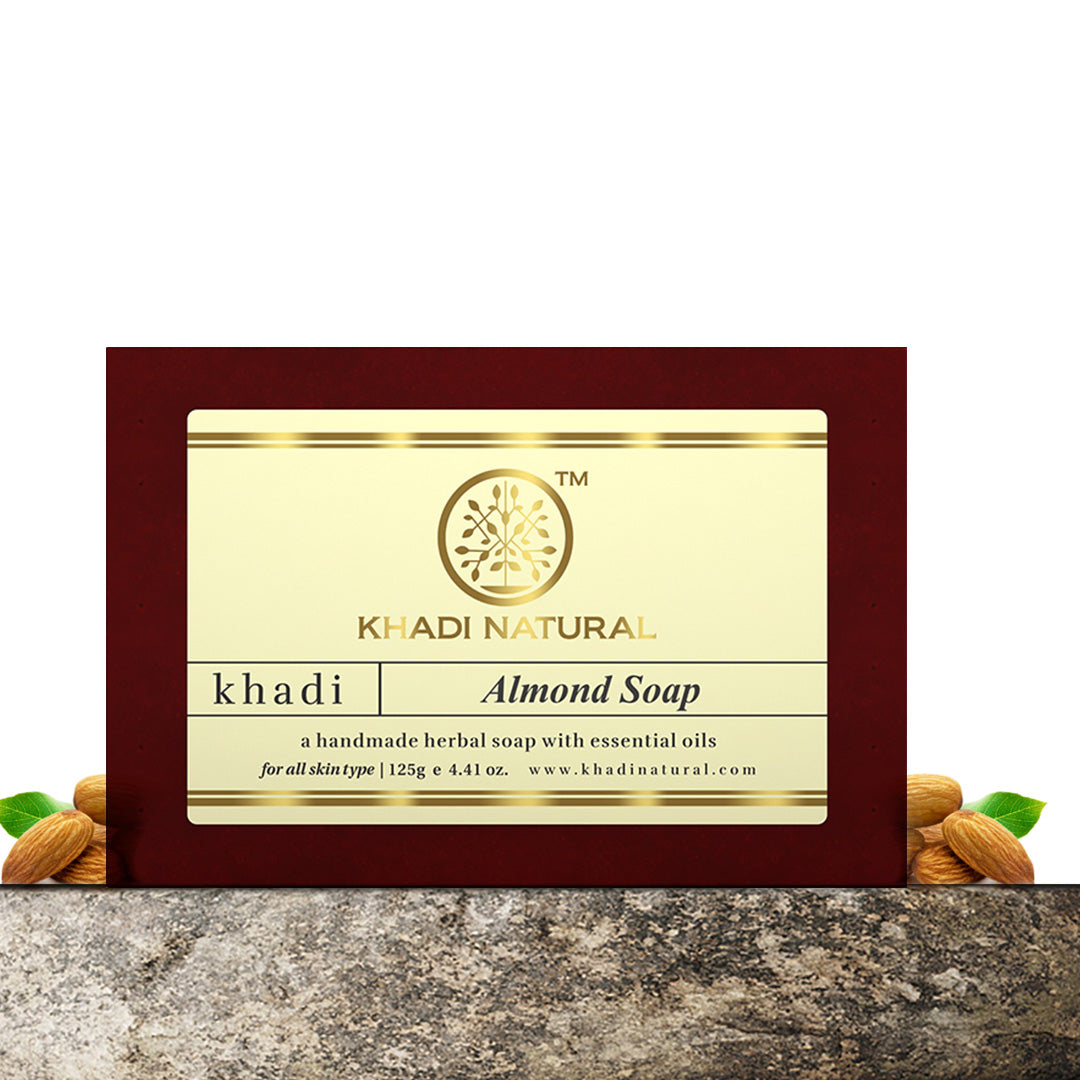 Khadi Natural Almond Soap Combo Pack Of 3 – 125gm Each
