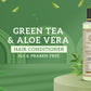 Khadi Natural Herbal Green Tea & Aloevera Hair Conditioner SLS & Paraben Free - 210ml