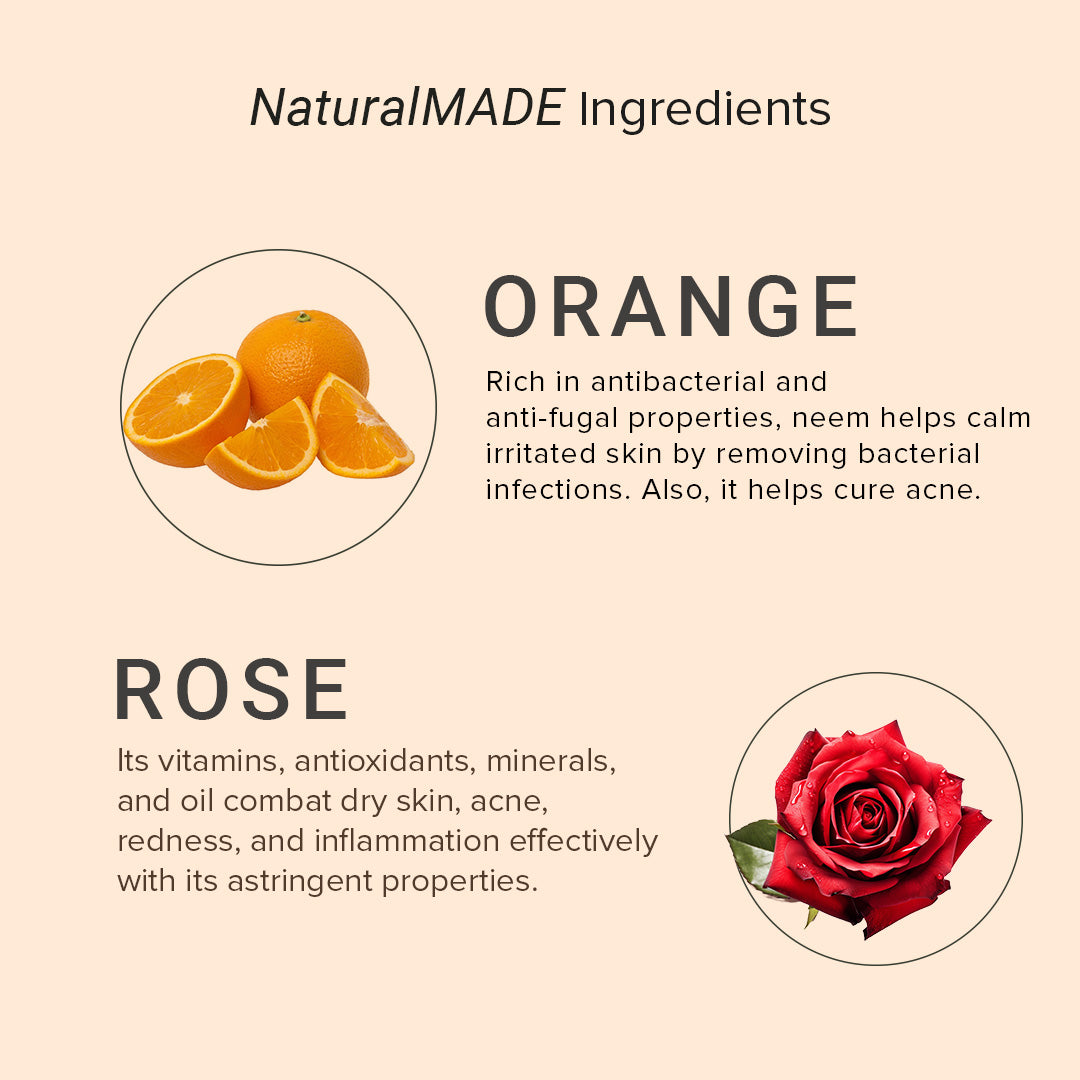 Khadi Natural Rose & Orange Face Pack - 50gm