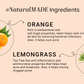 Khadi Natural Herbal Orange Lemongrass Hair Conditioner- SLS & Paraben Free - 210ml