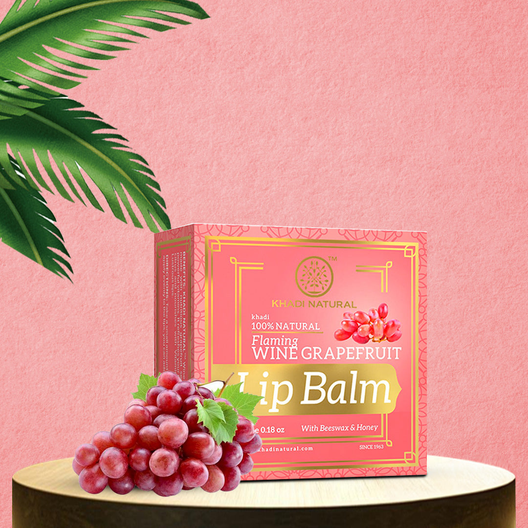 Khadi Natural Wine Grapefruit Lip Balm - 5gm