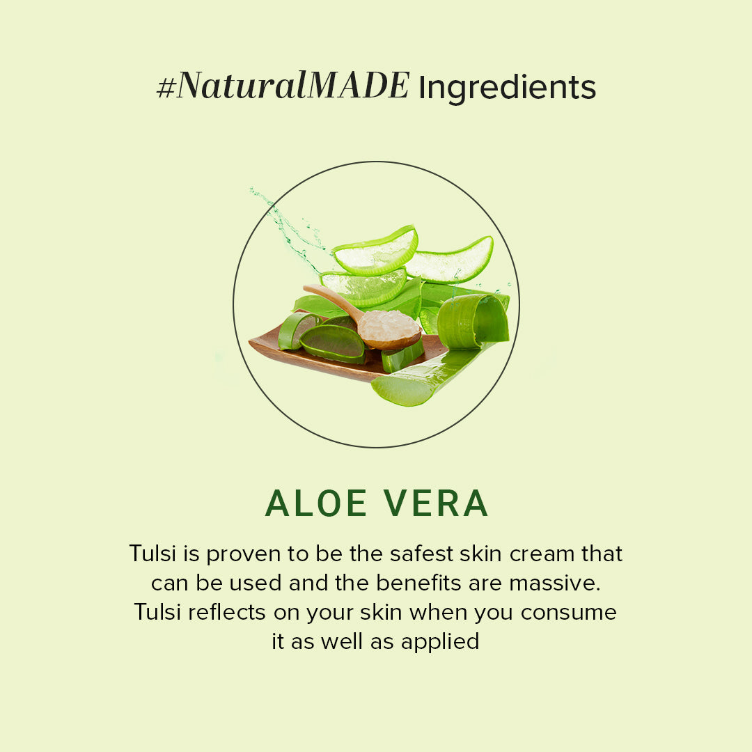 Khadi Natural Aloevera Face Wash with Scrub SLS & Paraben Free - 210ml