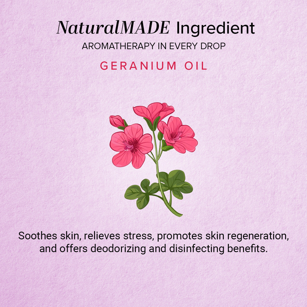 Khadi Natural Herbal Geranium Essential Oil Sale - 15ml