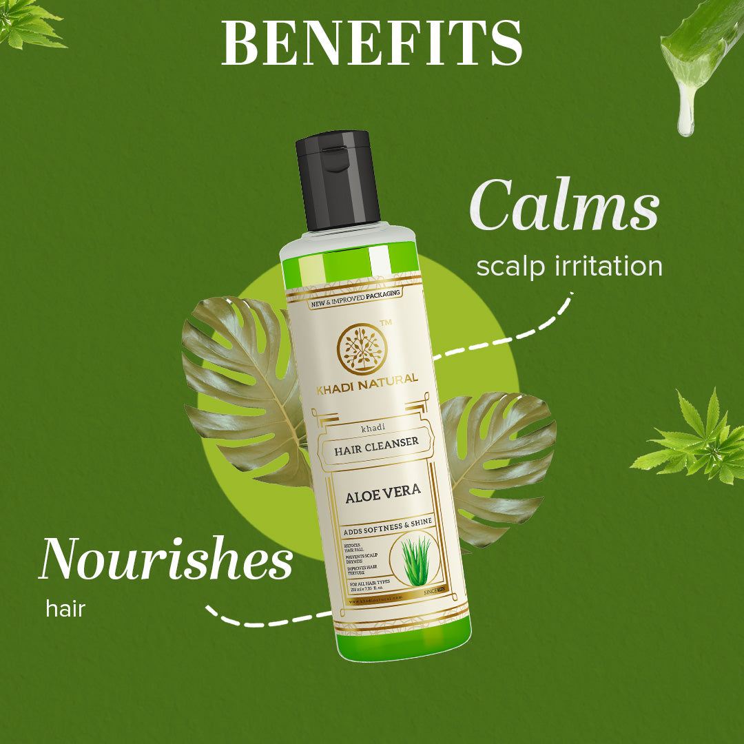 Khadi Natural Aloe Vera Cleanser Combo Pack Of 2 – 210ml Each Sale