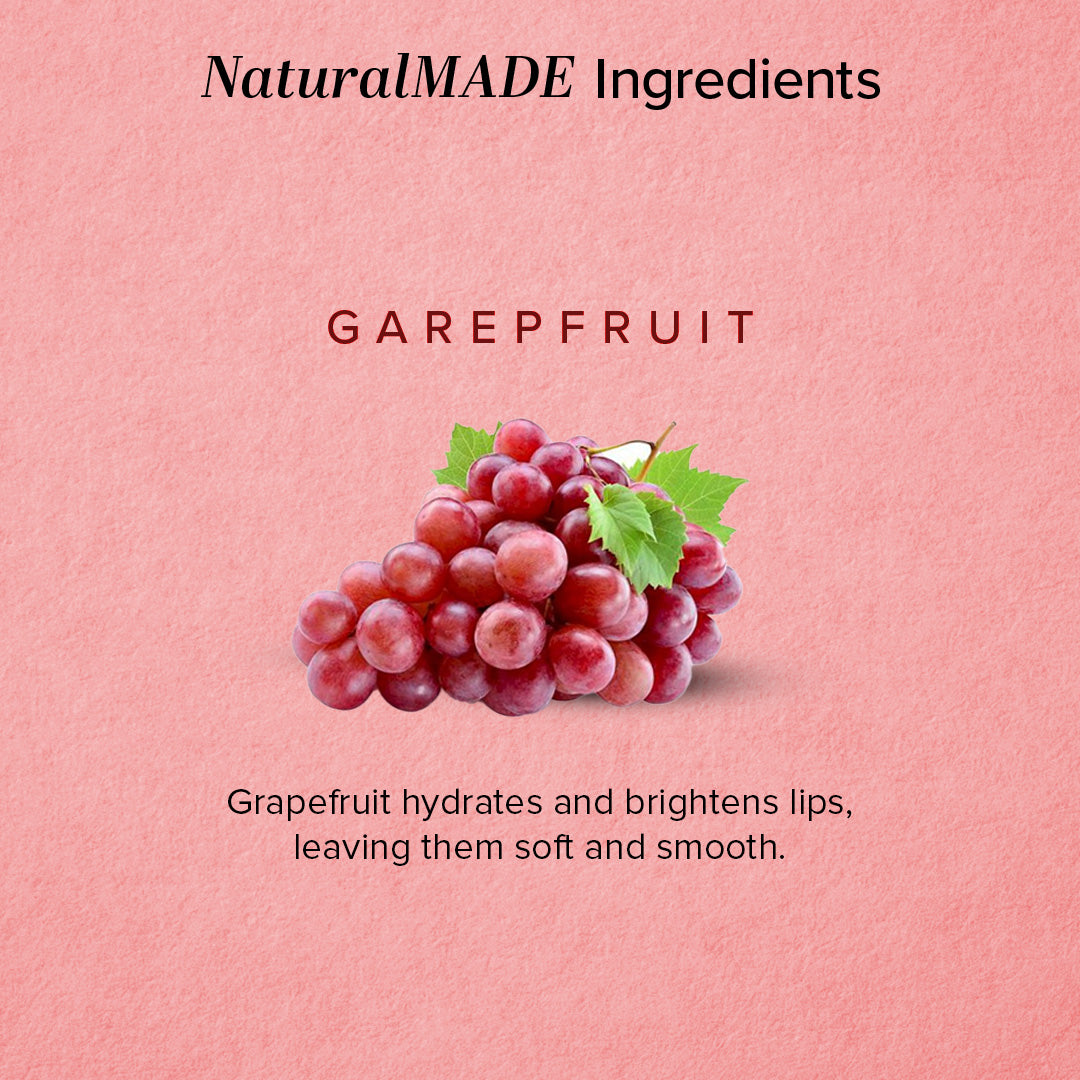 Khadi Natural Wine Grapefruit Lip Balm - With Beeswax & Honey - 5gm
