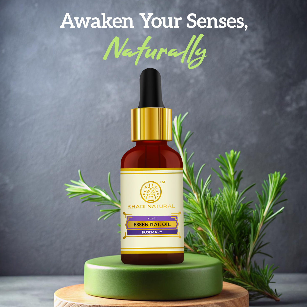 Khadi Natural Herbal Rosemary Essential Oil - 15ml