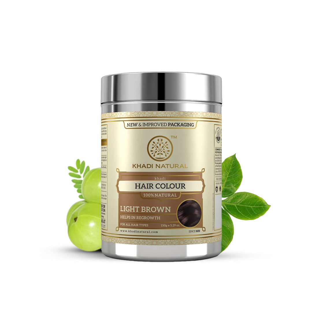 Khadi Natural Herbal Hair Colour Light Brown - 150gm