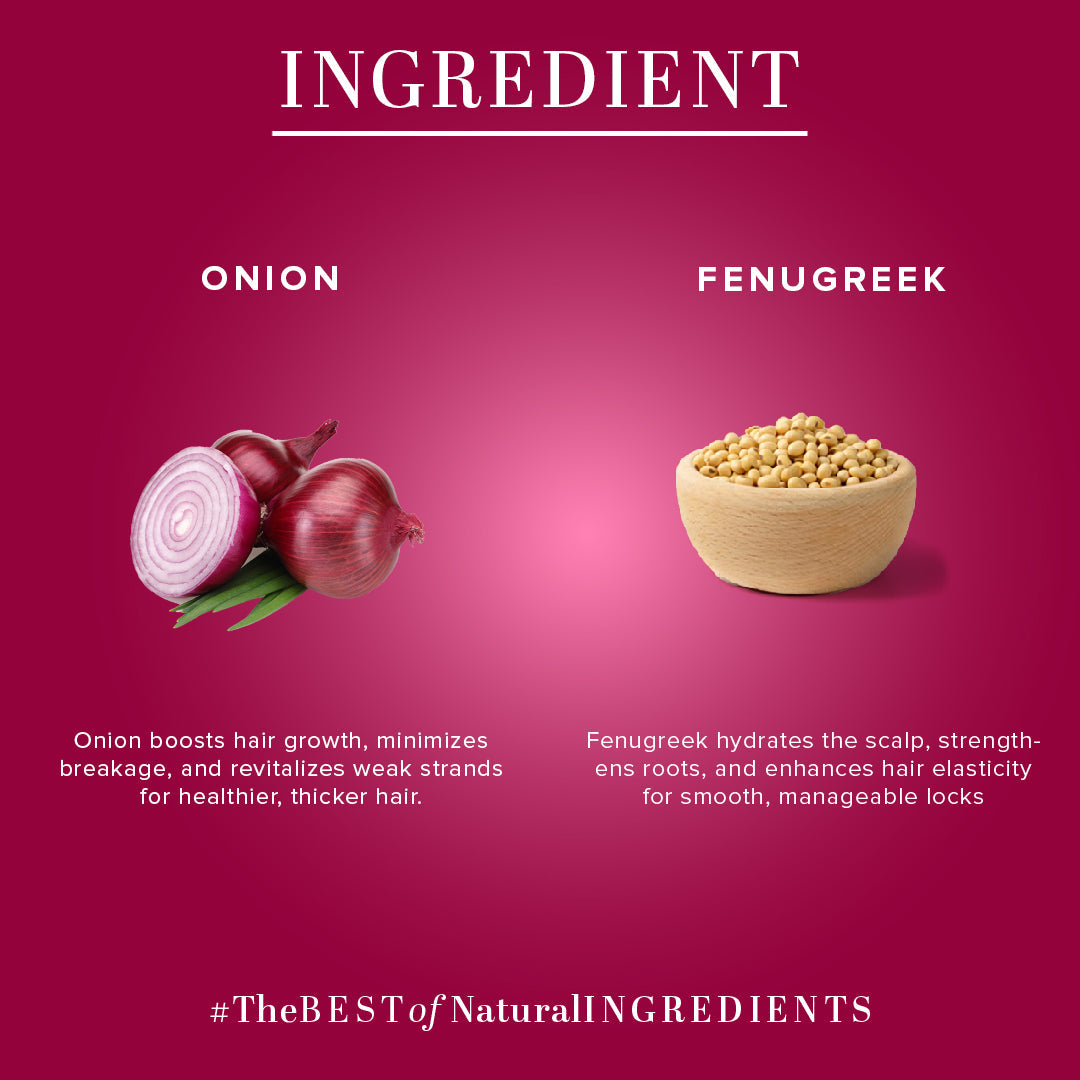 Khadi Natural Onion & Fenugreek Hair Mask – SLS, Paraben & Color Free - 200gm