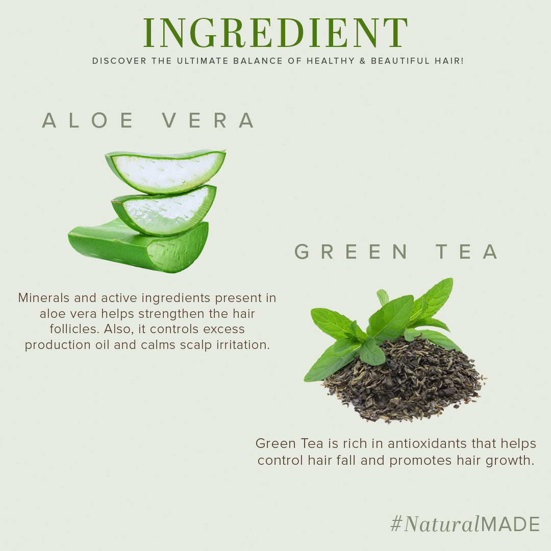 Khadi Natural Greentea & Aloevera Hair Conditioner - 210ml