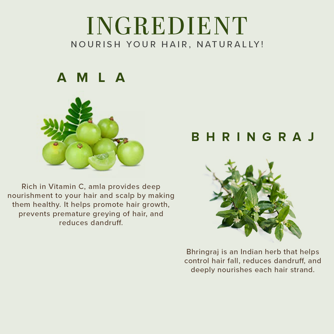 Khadi Natural Amla & Bhringraj Hair Shampoo For Control Dandruff & Hair Fall - 650ml