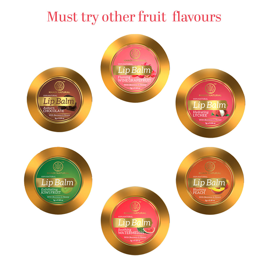 Khadi Natural Lychee Lip Balm - 5gm