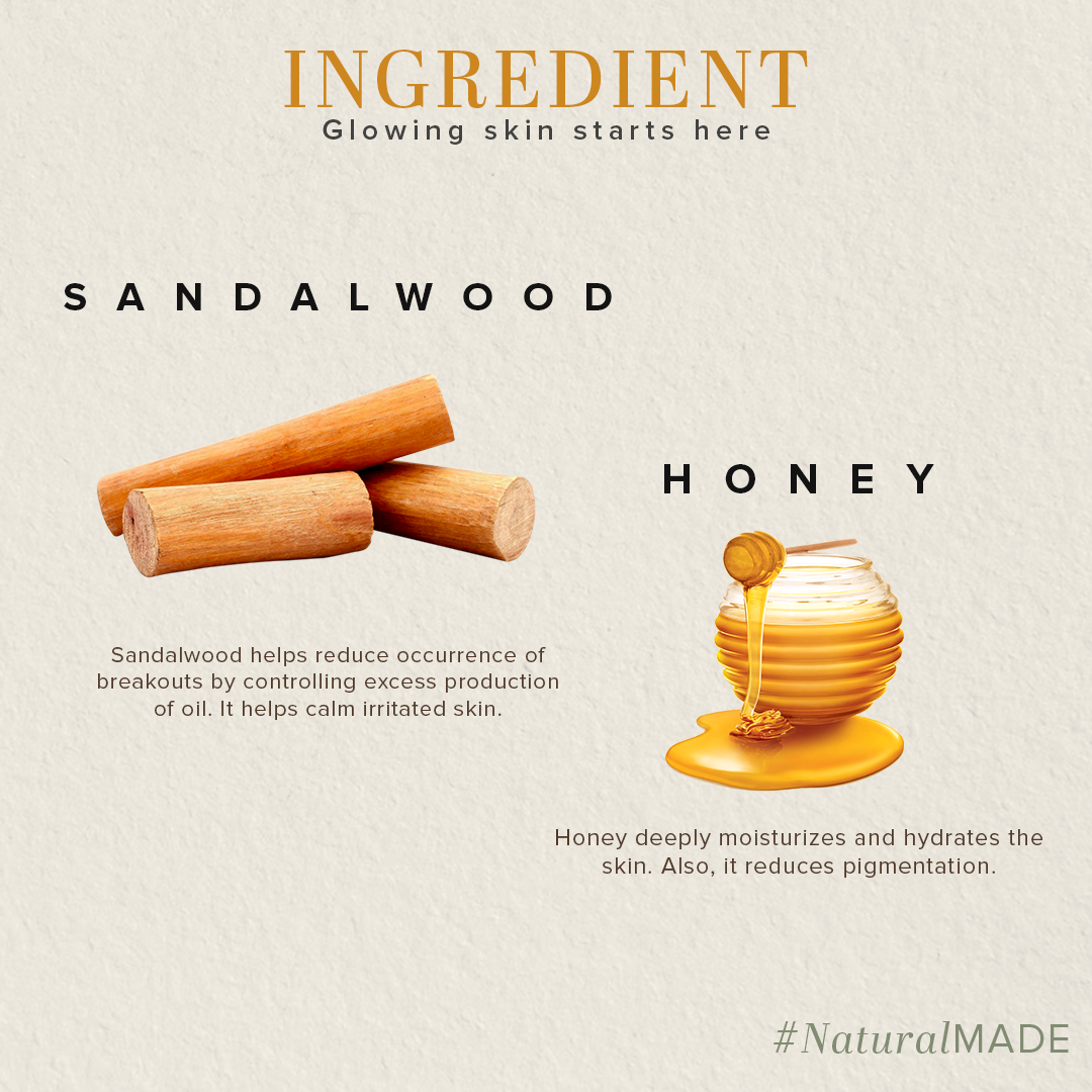 Khadi Natural Sandalwood & Honey Body Wash - 210ml