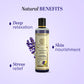 Khadi Natural Lavender & Ylang Ylang Massage Oil Paraben Mineral Oil Free - 210ml