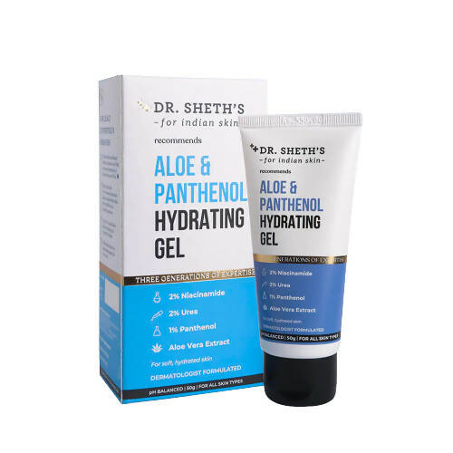 Dr. Sheth's Aloe & Panthenol Hydrating Gel with Niacinamide For Deep Moisturization & Hydration, For All Skin Types - Limited Time Offer