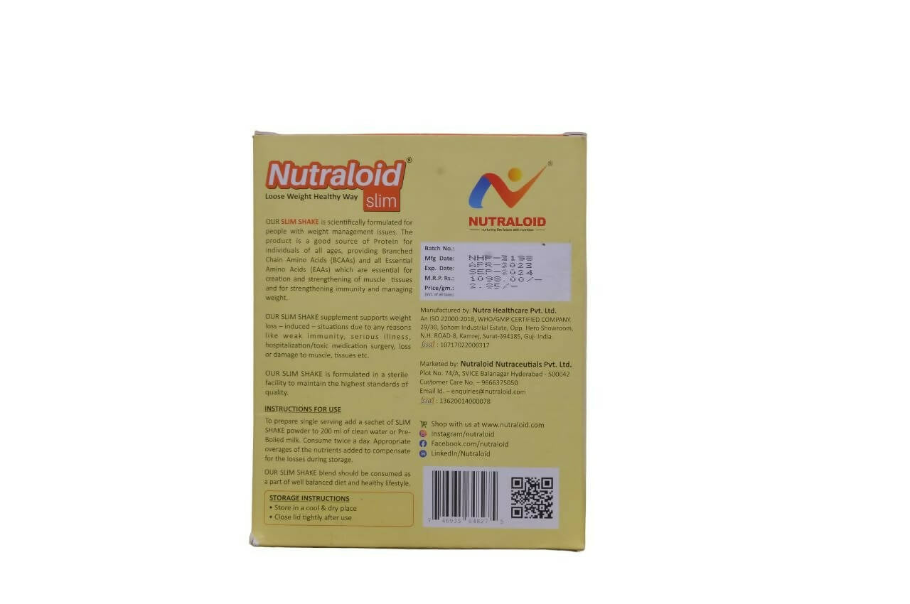 Nutraloid Slim Weight Loss Protein Powder (Mango) | Swadesiicart