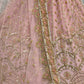 Jyoti Fashion Women's Pink Bridal Net Fancy Sequins with Multi Thread Embroidered & Handwork Wedding Lehenga Choli | Swadesiicart