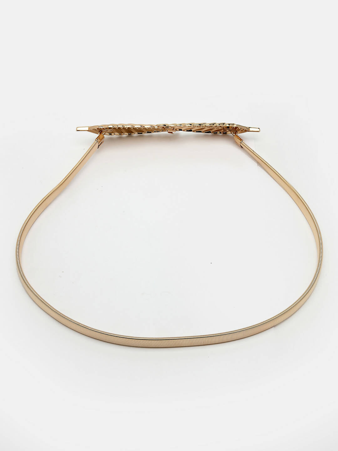 NVR Women Circular Gold-Polished Stretchable Metal Belt | Swadesiicart