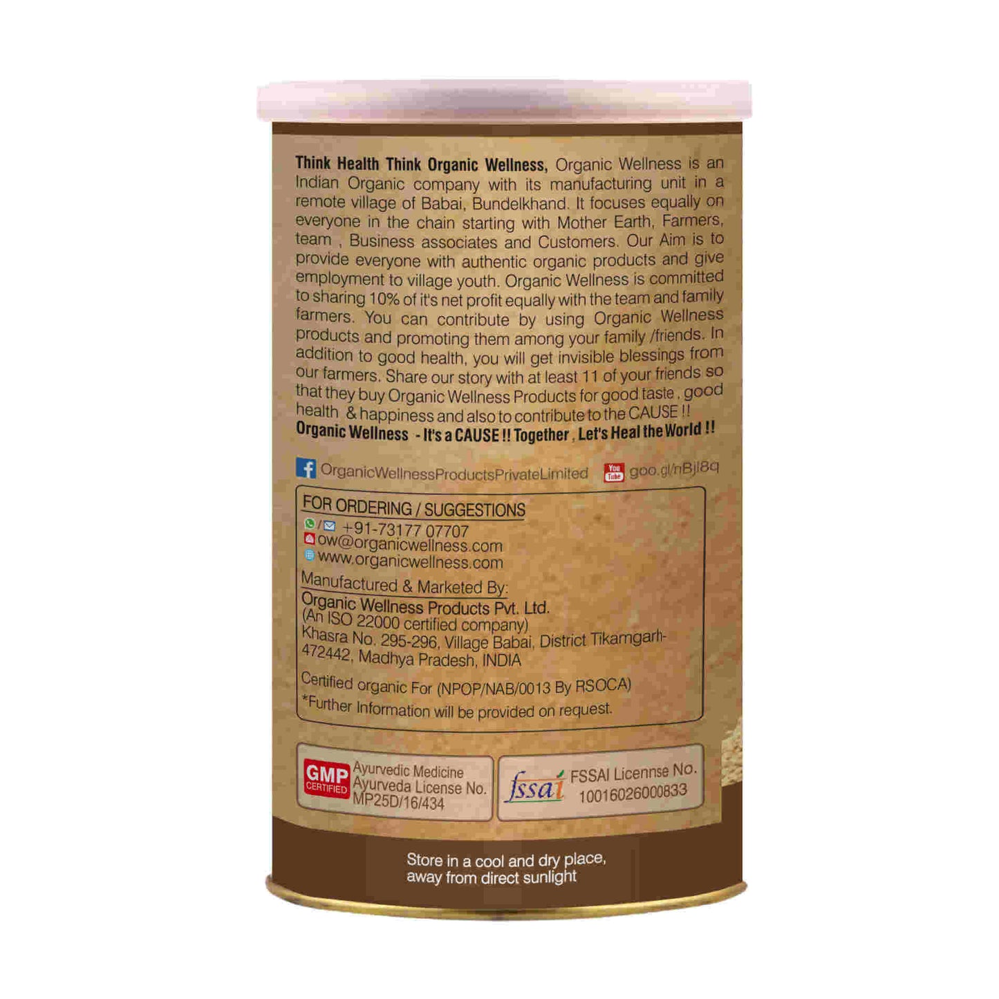 Organic Wellness Ashwagandha W+ - Swadesiicart